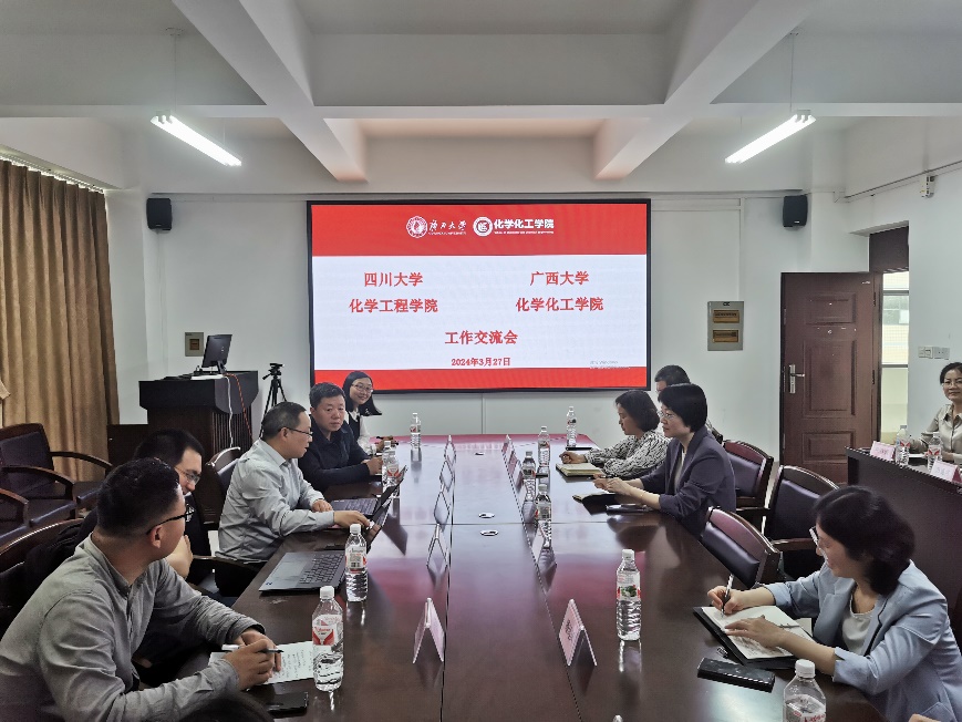 四川大学化学工程公司到公司考察调研