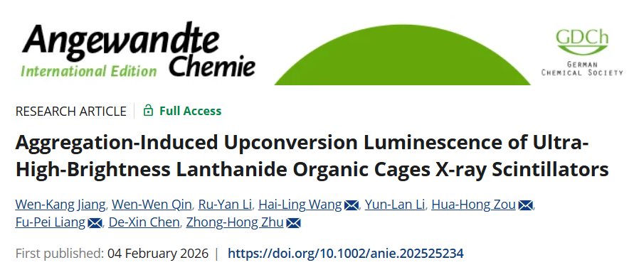 公司团队在稀土上转换发光领域取得新进展